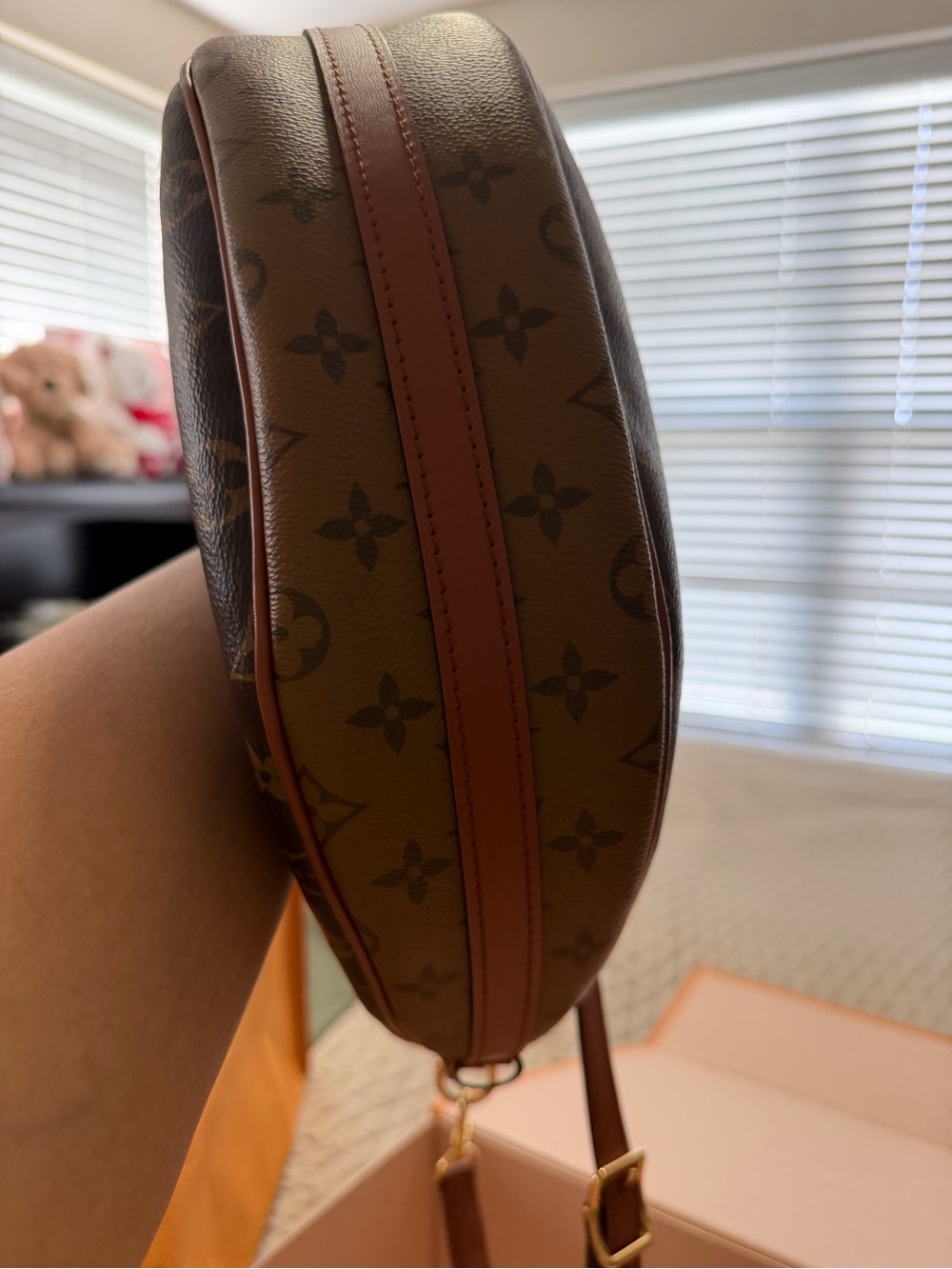 Louis Vuitton Monogram Canvas Crescent Shoulder Bag in Brown - Picture 6 of 12